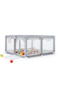 Playard Maxi Güvenli Bebek Ve Çocuk Oyun Alanı Oyun Parkı 150x150cm Oyun Matı Ve Topları - 4