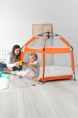 Bambu Konforlu Yatak ,Katlanabilir Oyun Parkı Çadırı Uyumlu ,Altıgen - 4