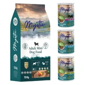 Mystic Mini Kuzu Etli Küçük Irk Köpek Maması 15 kg + 3 Adet Konserve - 1