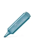 Faber Castell Fosforlu Kalem 46, Metalik Mavi - 1
