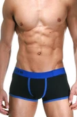 Erkek Siyah - Saks Mavisi Biyeli Boxer 3201 - 1