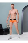 Erkek Pamuklu Neon Turuncu Renk Kısa Hipster Boxer 2435 - 1
