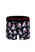 Erkek Dijital Baskılı Köpek Desenli Yılbaşı Boxer 0001 - 1