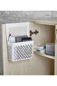 2 Adet Dolap İçi Asılabilir Düzenleyici, Mutfak Banyo Dolap Kapağı Sepet Poşetlik Askılık Organizer thumbnail 2