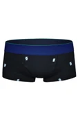 Kısa Desenli Erkek Boxer 2449 Siyah - 1