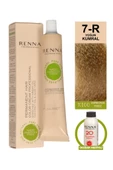 Renna Bitkisel Amonyaksız Saç Boyası 60 Ml 7-R Yoğun Kumral Oksidan Hediyeli thumbnail 1