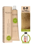 Renna Bitkisel Amonyaksız Saç Boyası 60 Ml 8-R Yoğun Açık Kumral Oksidan Hediyeli thumbnail 1