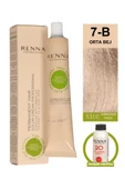 Renna Bitkisel Amonyaksız Saç Boyası 60 Ml 7-B Orta Bej Oksidan Hediyeli thumbnail 1