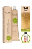 Renna Bitkisel Amonyaksız Saç Boyası 60 Ml 9-0 Sarı Oksidan Hediyeli thumbnail 1