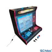 ScHitec 4KHD 3D Pandora 9800 Arcade Oyunlu Taşınabilir Pandora Masaüstü Kabinli 17inç Atari Makinası - 3