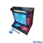 ScHitec 4KHD 3D Pandora 9800 Arcade Oyunlu Taşınabilir Pandora Masaüstü Kabinli 17inç Atari Makinası - 4