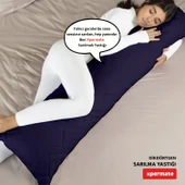 XPERMATE Sarılma Yastığı , Uyku Yastığı , Bacak Arası Yastığı Dikdörtgen 150x25 cm KoyuLacivert thumbnail 1