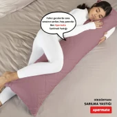 XPERMATE Sarılma Yastığı , Uyku Yastığı , Bacak Arası Yastığı Dikdörtgen 150x25 cm Toz Pembe thumbnail 1