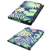 2 Kişilik Lüks Salıncak Kılıf Seti Süngersiz Yaprak Desen 130x45 - 2