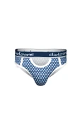 Önü Açık Desenli Mavi Erkek Slip 6261 - 1