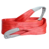 Sapan Polyester Spanzet 5 Ton 3 Metre Kırmızı Sağlam Yük Kaldırma Taşıma İndirme Halat thumbnail 5