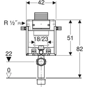 Geberit Alpha Gömme Rezervuar 12 cm - 82 cm 110.212.00.1 - 2