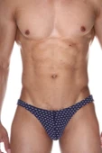 Kurdele Desenli Lacivert Erkek Fit Slip 6467 - 1
