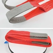 Sapan Polyester Spanzet 5 Ton 3 Metre Kırmızı Sağlam Yük Kaldırma Taşıma İndirme Halat thumbnail 7