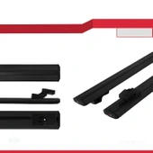 Ara Atkı Tavan Barı Basic Model 140cm Siyah (2 Adet) - 2
