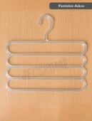 Dolap İçi Pantolon Kravat Şal Askısı Kristal Askı 5 Katlı Elbise Askısı thumbnail 2