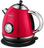 Queen Retro 1700 ML Paslanmaz Çelik Su Isıtıcı Kettle Kırmızı - 1