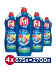 Pril Elde Yıkama Sıvı Bulaşık Deterjanı 4x675g Limon 5+ Etki - Kendinden Yağ Çözme thumbnail 1