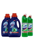 Yüzey Temizleyici Çam 1500 ml x 2 + Domestos Dağ Esintisi Çamaşır Suyu 750 ml x 2 - 2