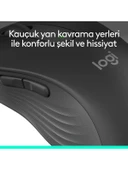 Logitech Signature M650 Büyük Boy Sağ El Için Sessiz Kablosuz Mouse - Siyah - 6