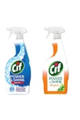Cıf Sprey Power Mutfak 750ml + Cıf Sprey Power Shıne Banyo 750 Ml - 1