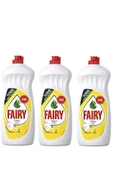 Fairy Sıvı Bulaşık Deterjanı Limon 650 ml X 3 Adet thumbnail 1