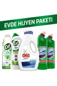 Evde Temizlik Paketi Krem Amonyak750 Ml+domestos 750ml+d2+ Jel 750 Ml+omo Sıvı Active 1690ml - 1