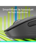 Logitech Signature M650 Büyük Boy Sağ El Için Sessiz Kablosuz Mouse - Siyah - 7