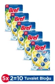 Power Aktiv Katı Tuvalet Bloğu 5 Adet Limon Ikili (5\'Lİ SET) - 1