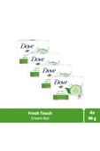 Beauty Cream Bar Katı Güzellik Sabunu Fresh Touch Nemlendirici Etkili 90 G X4 Adet - 1
