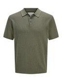 Jack Jones Cooper Knıt Triko Polo Yaka Erkek Tişört 12271483 - 1