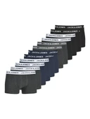 Jack Jones Solıd 12 Li Paket Erkek Boxer 12189935 - 1