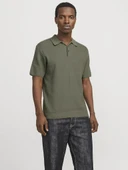 Jack Jones Cooper Knıt Triko Polo Yaka Erkek Tişört 12271483 - 5