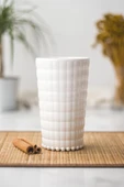 Allegra Beyaz Bardak - 750 ml Tekli Akrilik Malzeme - Cam Değildir Kırılmaya Dayanıklı - 1