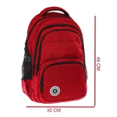 Sazio Pop Cool Kaplan 4 Bölmeli Okul Sırt Çantası Bordo(161959) - 2