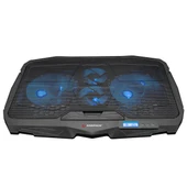 ADDISON RAMPAGE 17" AD-RC4 Mavi Ledli 2*125mm+2*70mm Işıklı Fan Notebook Soğutucu Stand - 2