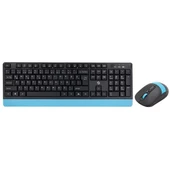 FRISBY Q TR FK-4885QU KABLOSUZ MULTIMEDYA KLAVYE MOUSE SET SİYAH MAVİ - 1
