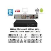 EZCOOL 4kanal EZ-8504AHD 5MP 1-SATA AHD KAYIT CİHAZI - 1