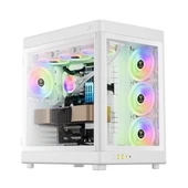 GAMDIAS 850W 80+ BRONZE NESO P1 GAMING MID-TOWER PC KASASI BEYAZ - 1