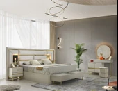 CEVAHİR MDF BAZALI YATAK ODASI TAKIMI thumbnail 3