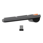 Everest KB-2610 Siyah/Gri 2.4G+BT1+BT2 üçü bir arada 3 in 1 Q Kablosuz klavye thumbnail 5