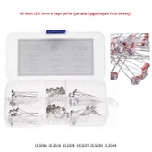 60 Adet LDR 5mm 6 Çeşit Şeffaf Çantada (Işığa Duyarlı Foto Direnç) - 1