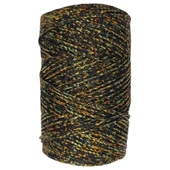 Makrome İpi 3mm  Polyester Siyah Altın Simli - 1