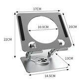 Derin Stok® 360 Derece Dönebilen Yükseltilmiş Masaüstü Ayarlanabilir  Metal Tablet Standı - 5