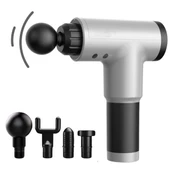 Derin Stok®  6 Farklı Seviyeli Titreşimli 4 Farklı Başlıklı Büyük Boy Masaj Tabancası - 1